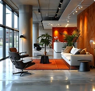 Modern interiors that create a refined professional ambiance.